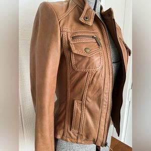 Michael Kors genuine leather Moto Jacket XS